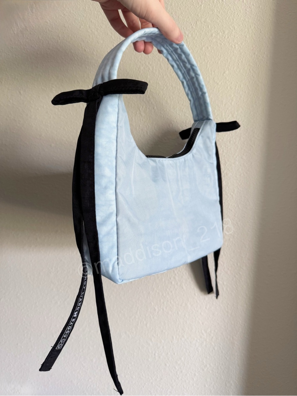 Baggu Sandy Liang Mini Bow Bag Powder Blue